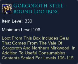 gorgoth steel boxes|Item Talk:Gorgoroth Steel.